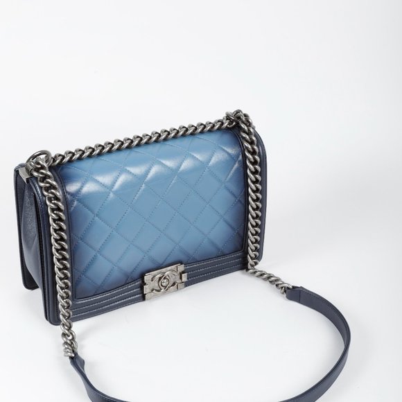 Chanel Ombre Faded Quilted Medium Boy Bag - Picture 9 of 13